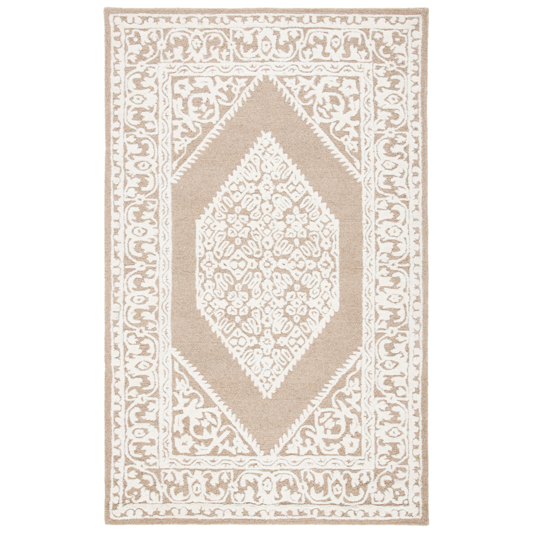 SAFAVIEH Metro MET706T Handmade Ivory / Brown Rug Image 1