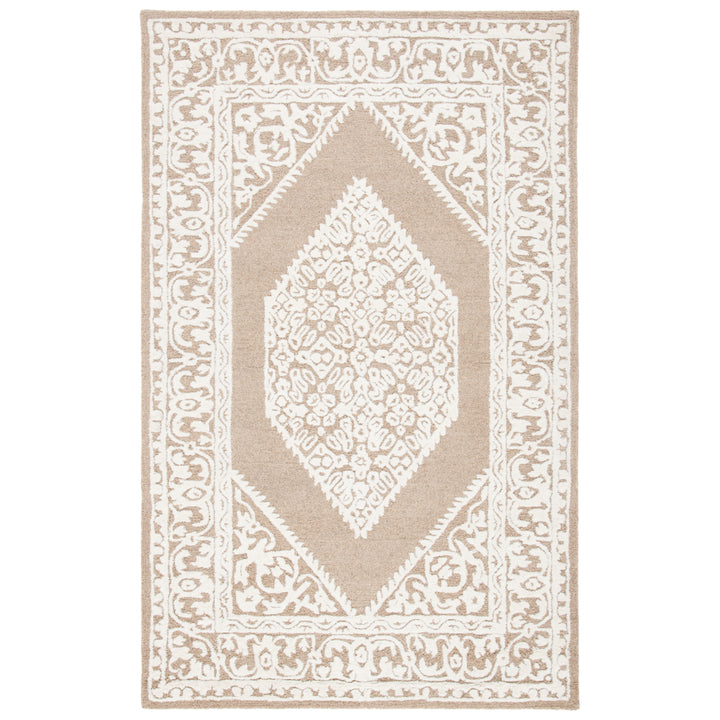 SAFAVIEH Metro MET706T Handmade Ivory / Brown Rug Image 1