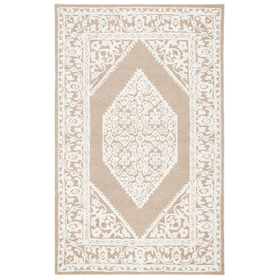 SAFAVIEH Metro MET706T Handmade Ivory / Brown Rug Image 1