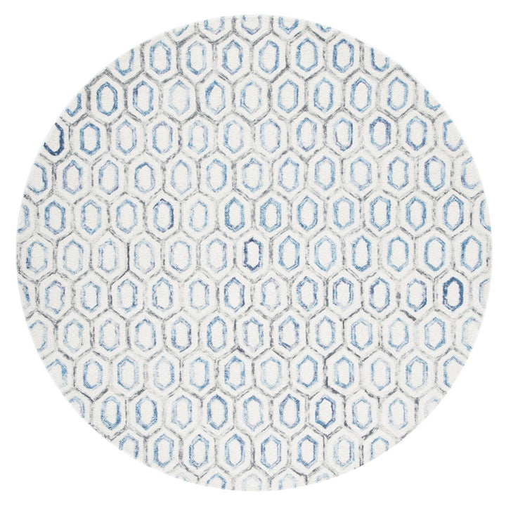 SAFAVIEH Metro MET704A Handmade Ivory / Blue Rug Image 3