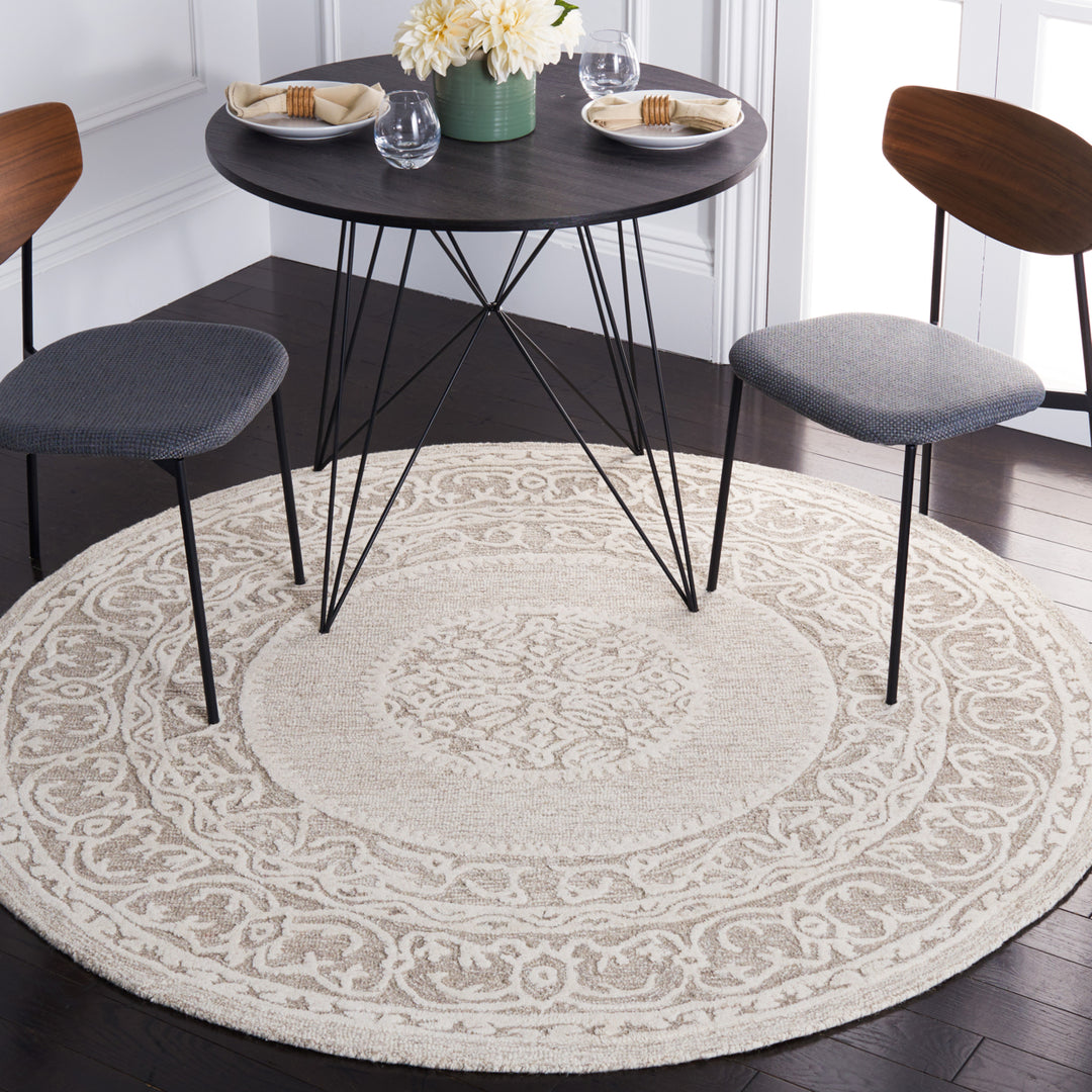 SAFAVIEH Metro MET706F Handmade Ivory / Grey Rug Image 2