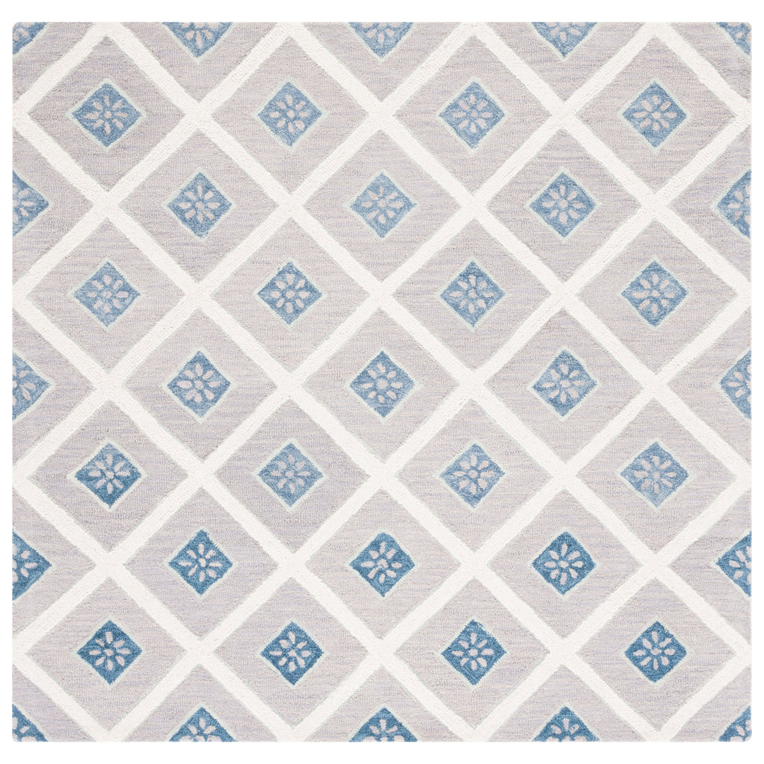 SAFAVIEH Metro MET705L Handmade Blue / Ivory Rug Image 6