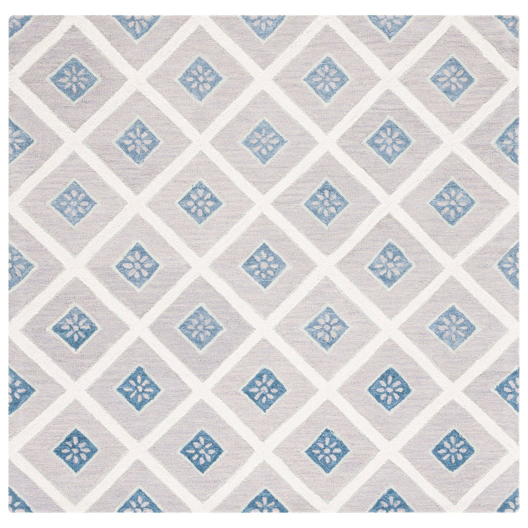 SAFAVIEH Metro MET705L Handmade Blue / Ivory Rug Image 1