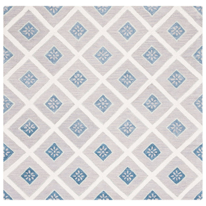 SAFAVIEH Metro MET705L Handmade Blue / Ivory Rug Image 1