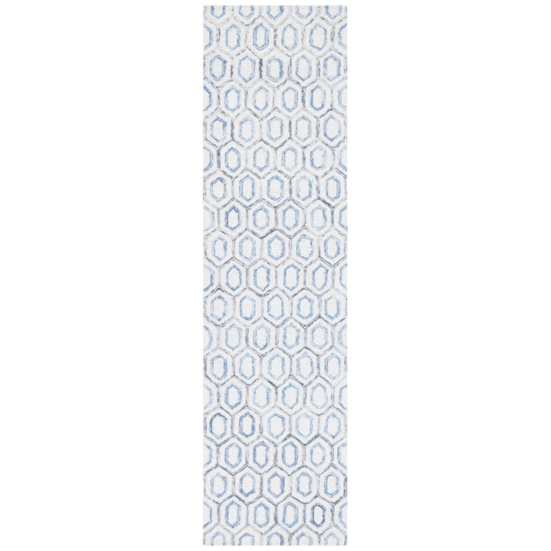 SAFAVIEH Metro MET704A Handmade Ivory / Blue Rug Image 4