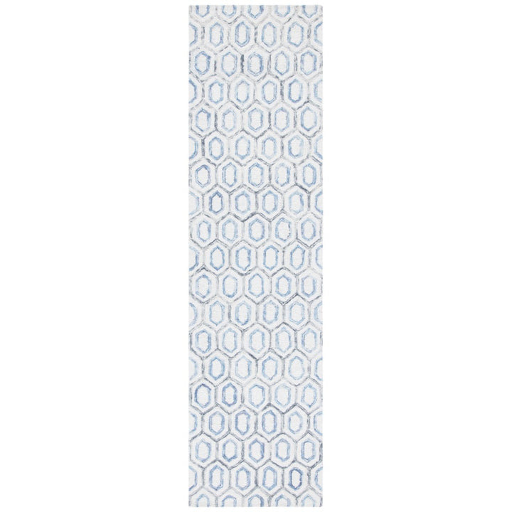 SAFAVIEH Metro MET704A Handmade Ivory / Blue Rug Image 1