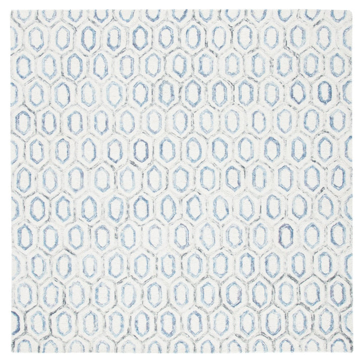 SAFAVIEH Metro MET704A Handmade Ivory / Blue Rug Image 5