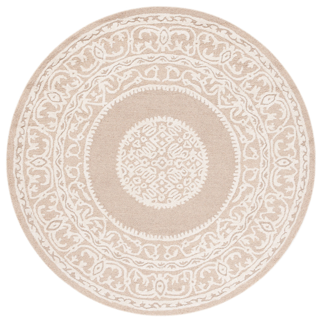 SAFAVIEH Metro MET706T Handmade Ivory / Brown Rug Image 4