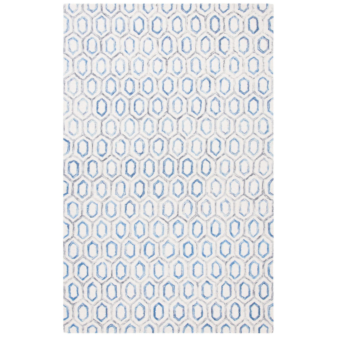 SAFAVIEH Metro MET704A Handmade Ivory / Blue Rug Image 9