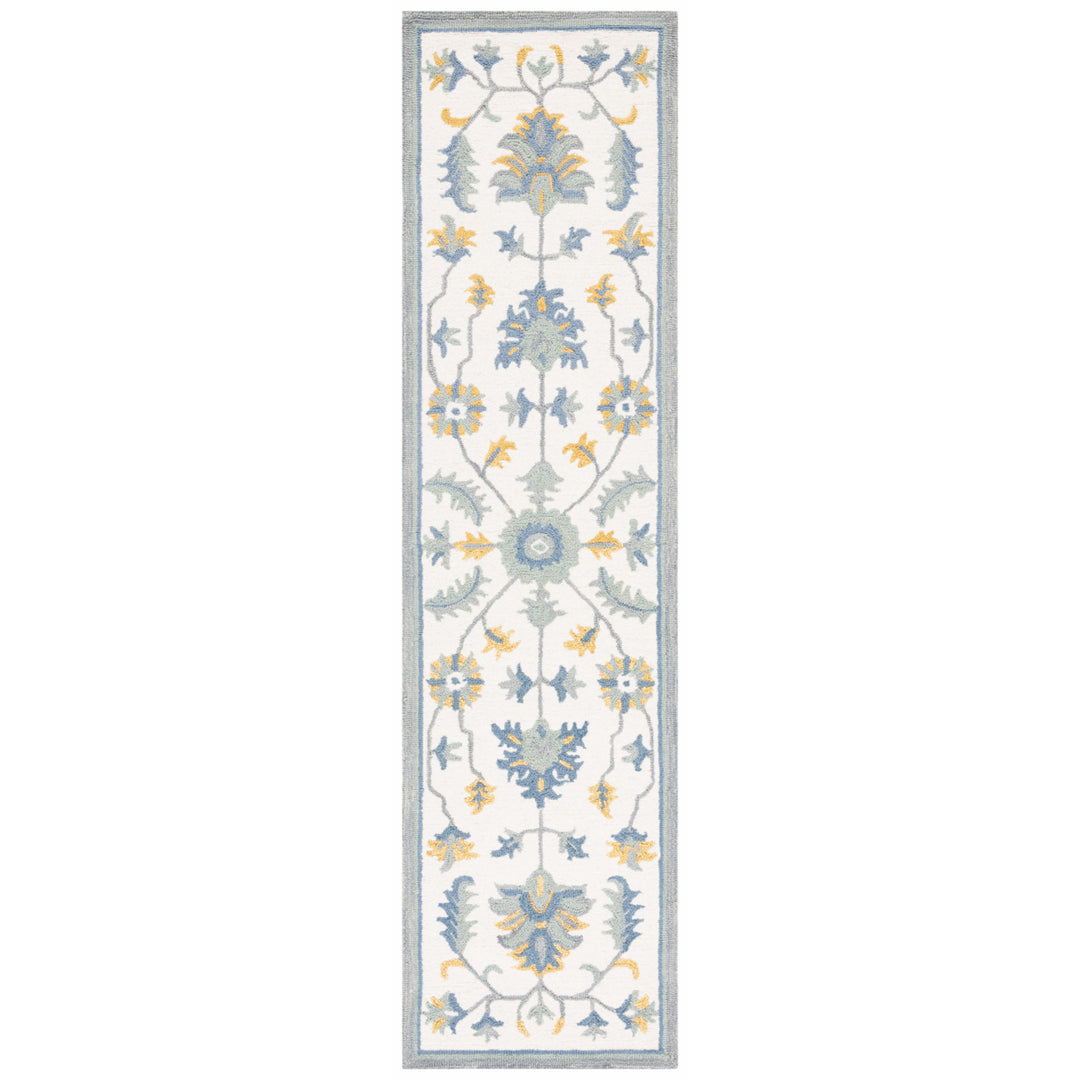 SAFAVIEH Metro MET707L Handmade Ivory / Blue Rug Image 5