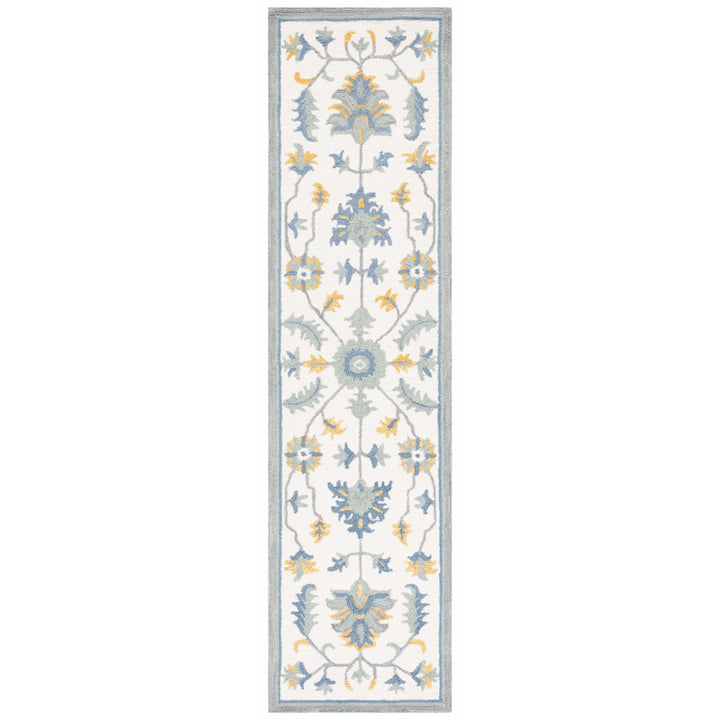 SAFAVIEH Metro MET707L Handmade Ivory / Blue Rug Image 5