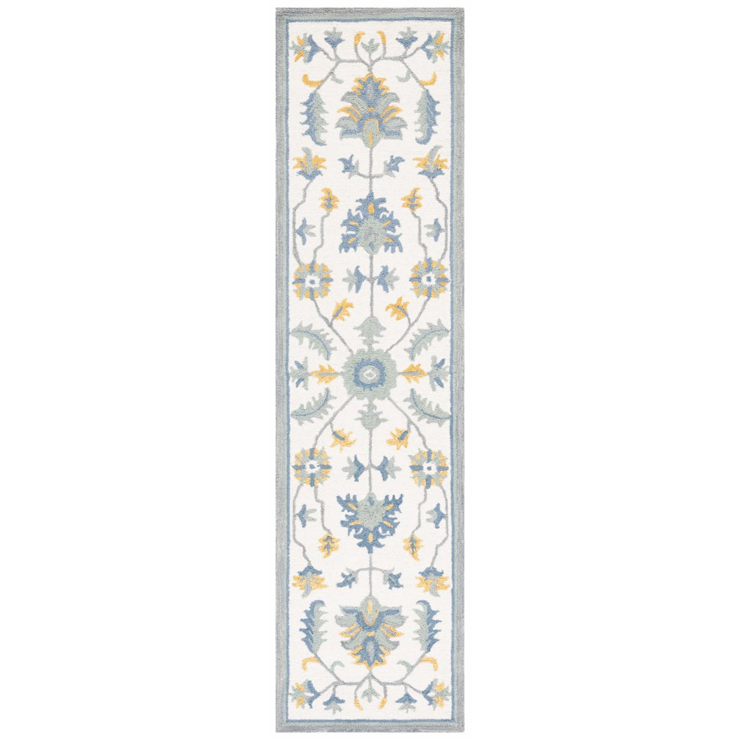 SAFAVIEH Metro MET707L Handmade Ivory / Blue Rug Image 1