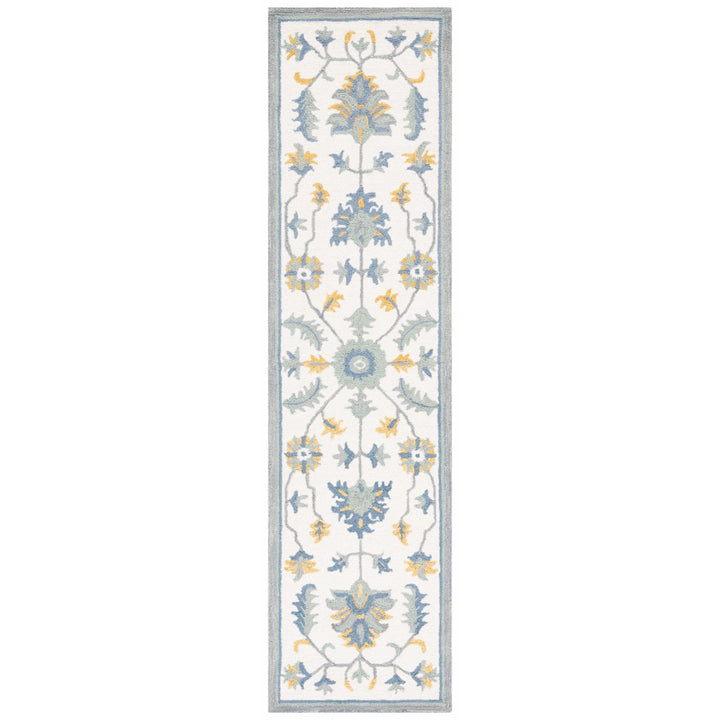 SAFAVIEH Metro MET707L Handmade Ivory / Blue Rug Image 1