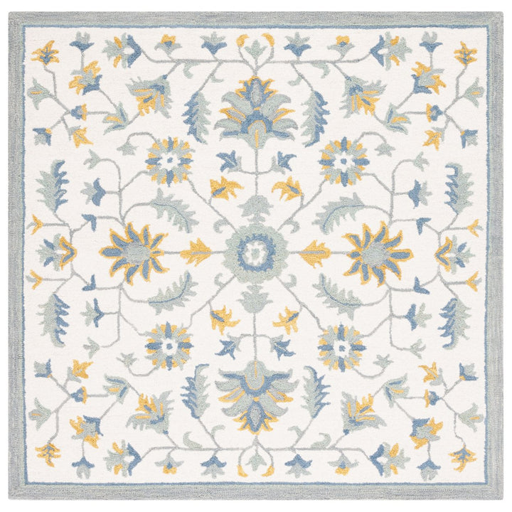 SAFAVIEH Metro MET707L Handmade Ivory / Blue Rug Image 1