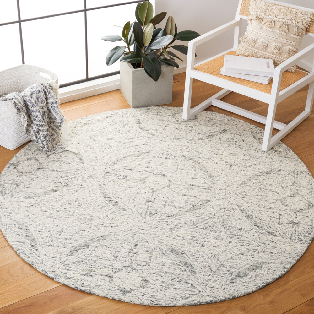 SAFAVIEH Metro MET802F Handmade Natural / Light Grey Rug Image 2