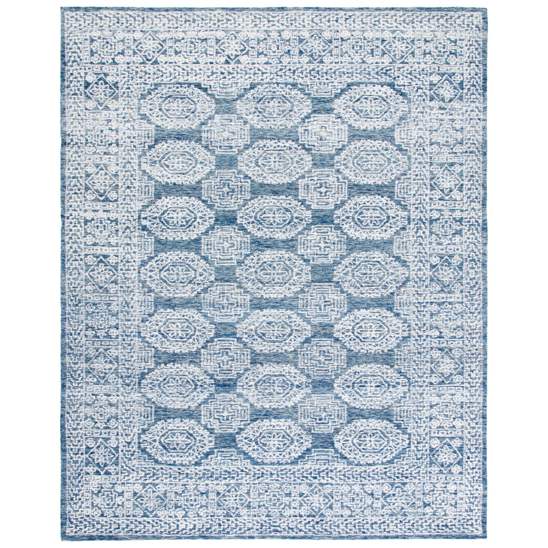 SAFAVIEH Metro MET803M Handmade Natural / Blue Rug Image 1