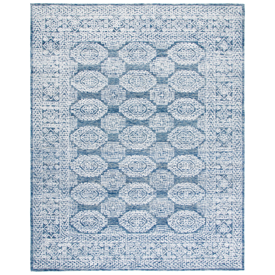 SAFAVIEH Metro MET803M Handmade Natural / Blue Rug Image 1