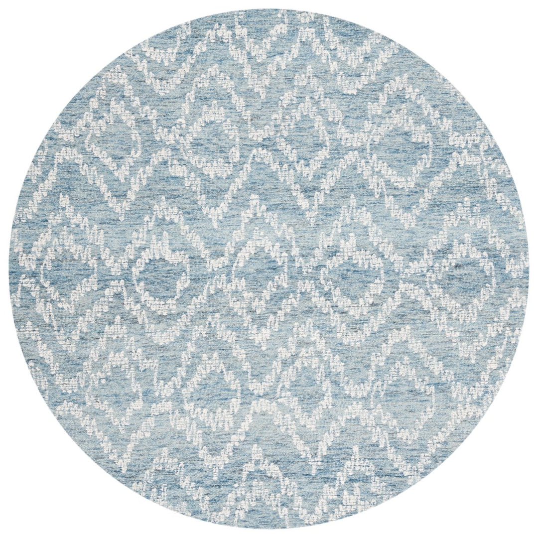 SAFAVIEH Metro MET801M Handmade Natural / Blue Rug Image 1