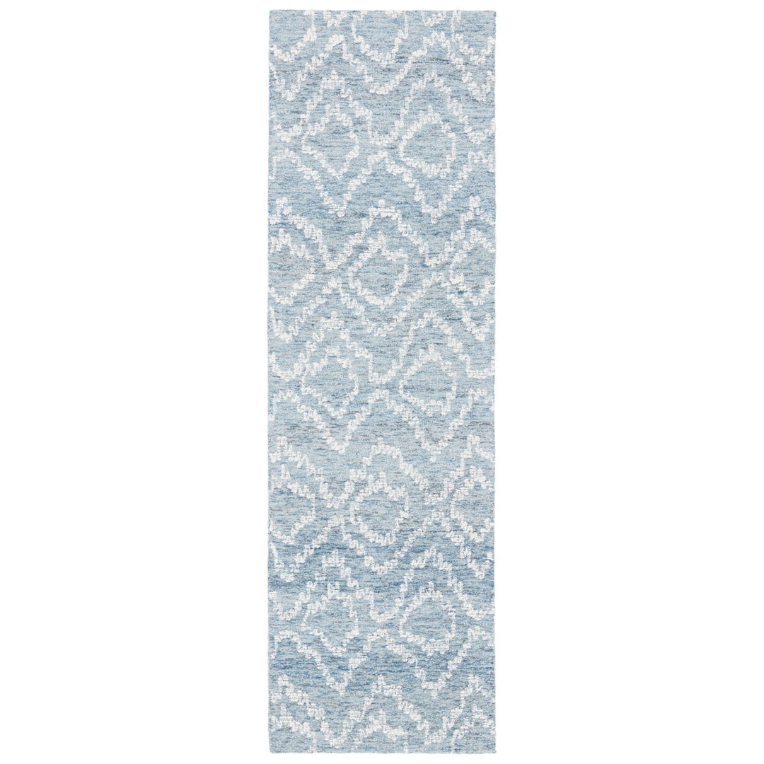 SAFAVIEH Metro MET801M Handmade Natural / Blue Rug Image 5