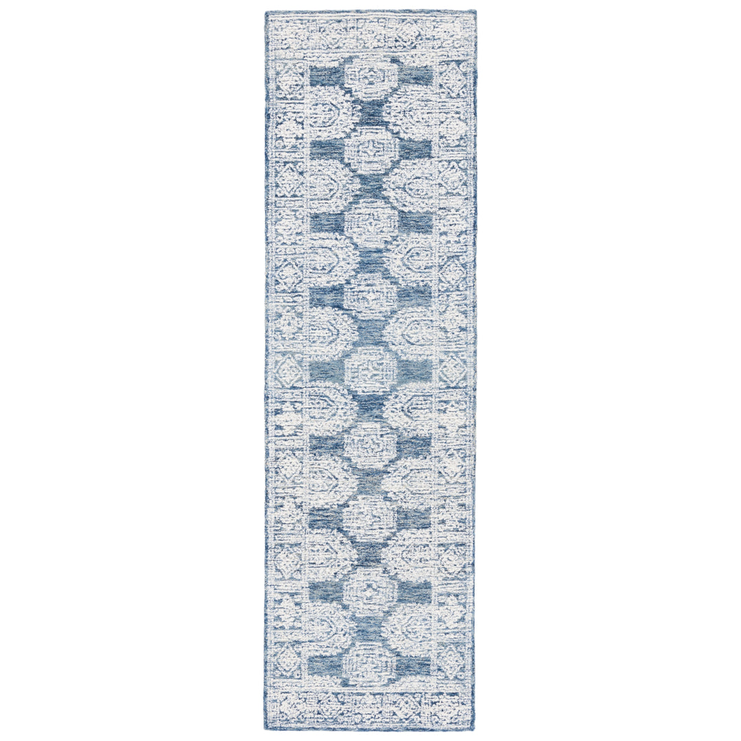 SAFAVIEH Metro MET803M Handmade Natural / Blue Rug Image 5