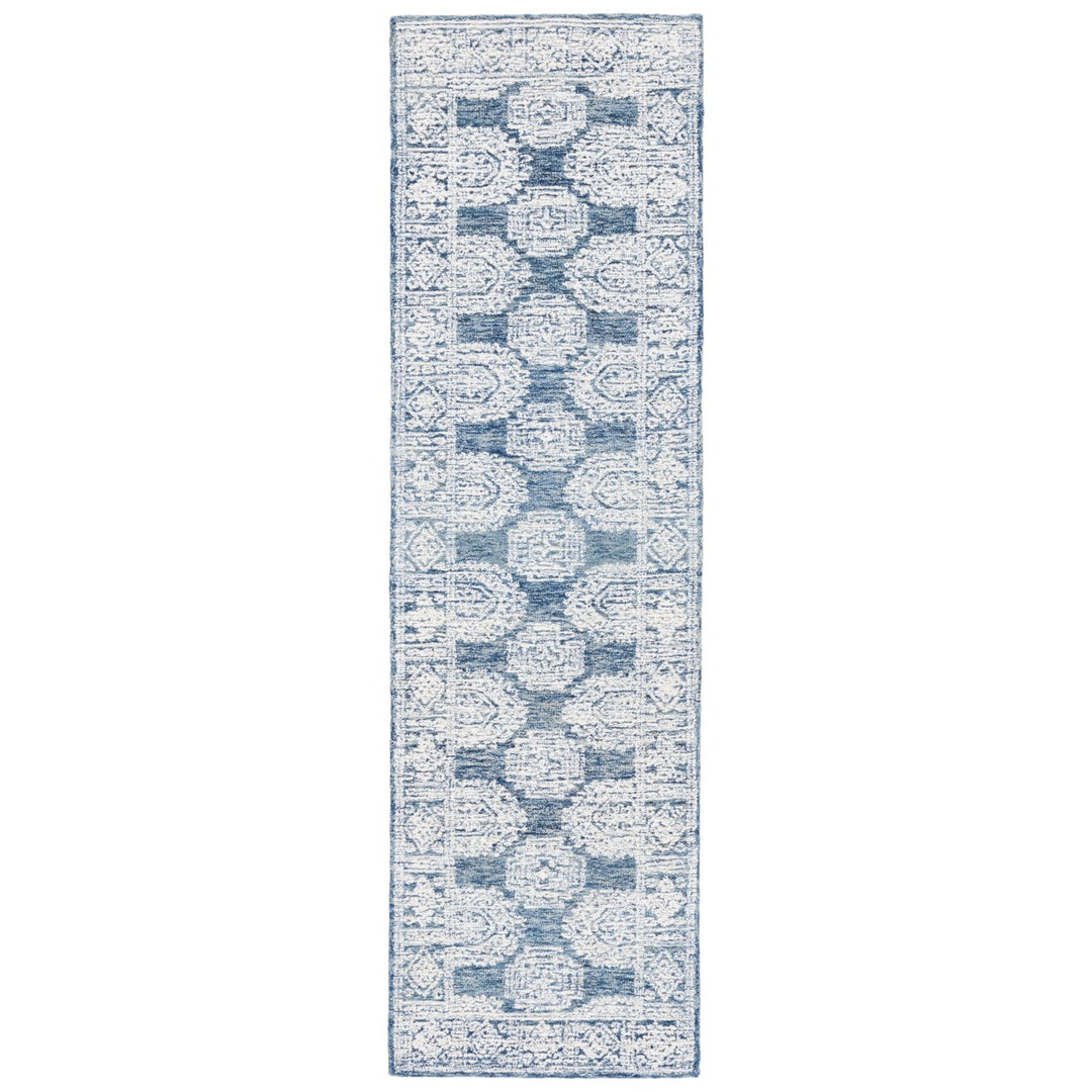 SAFAVIEH Metro MET803M Handmade Natural / Blue Rug Image 1