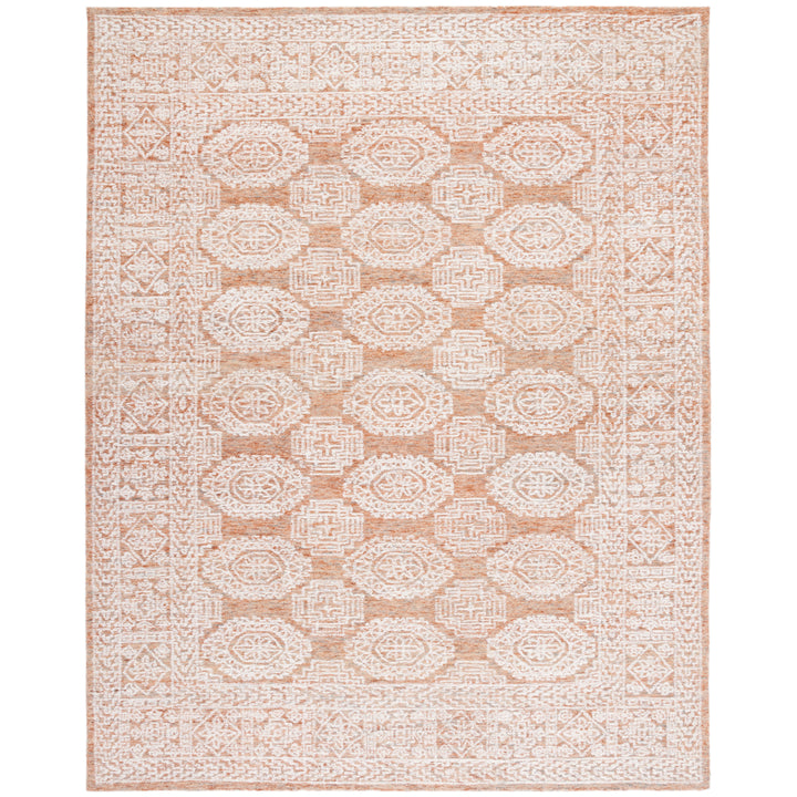 SAFAVIEH Metro MET803P Handmade Natural / Rust Rug Image 1