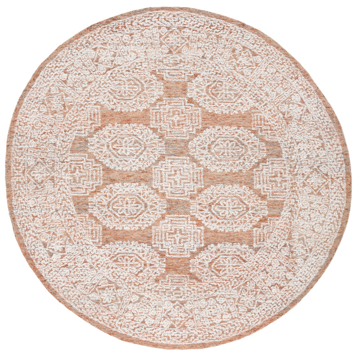 SAFAVIEH Metro MET803P Handmade Natural / Rust Rug Image 4