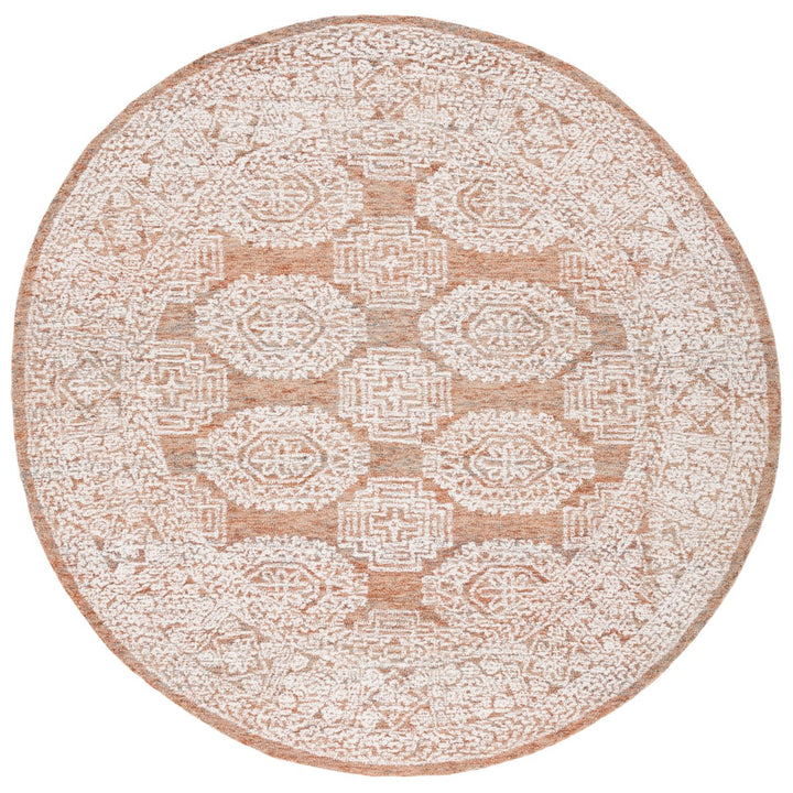 SAFAVIEH Metro MET803P Handmade Natural / Rust Rug Image 1