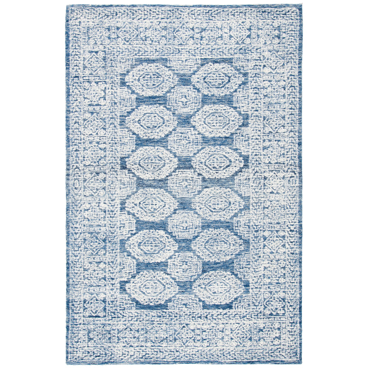 SAFAVIEH Metro MET803M Handmade Natural / Blue Rug Image 10