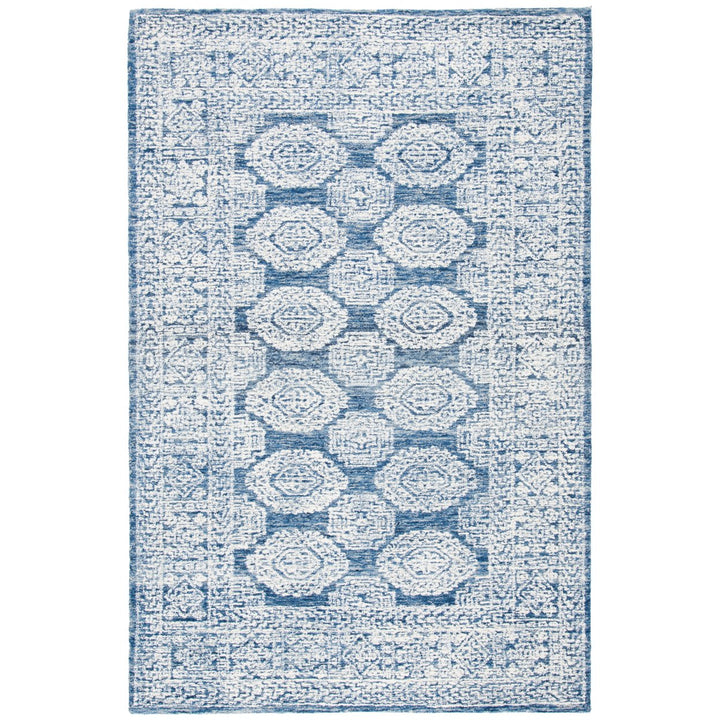 SAFAVIEH Metro MET803M Handmade Natural / Blue Rug Image 1