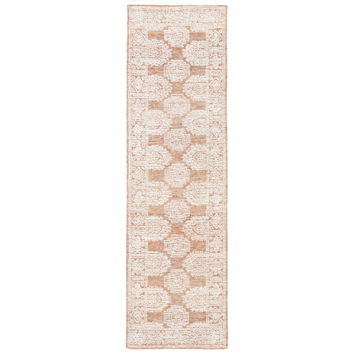 SAFAVIEH Metro MET803P Handmade Natural / Rust Rug Image 5