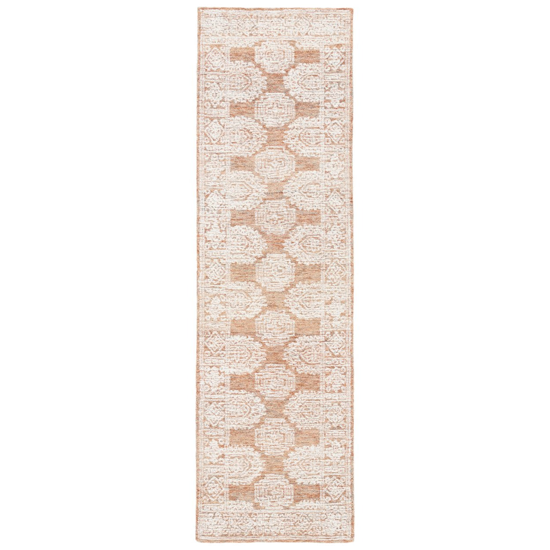 SAFAVIEH Metro MET803P Handmade Natural / Rust Rug Image 1