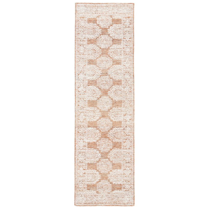 SAFAVIEH Metro MET803P Handmade Natural / Rust Rug Image 1