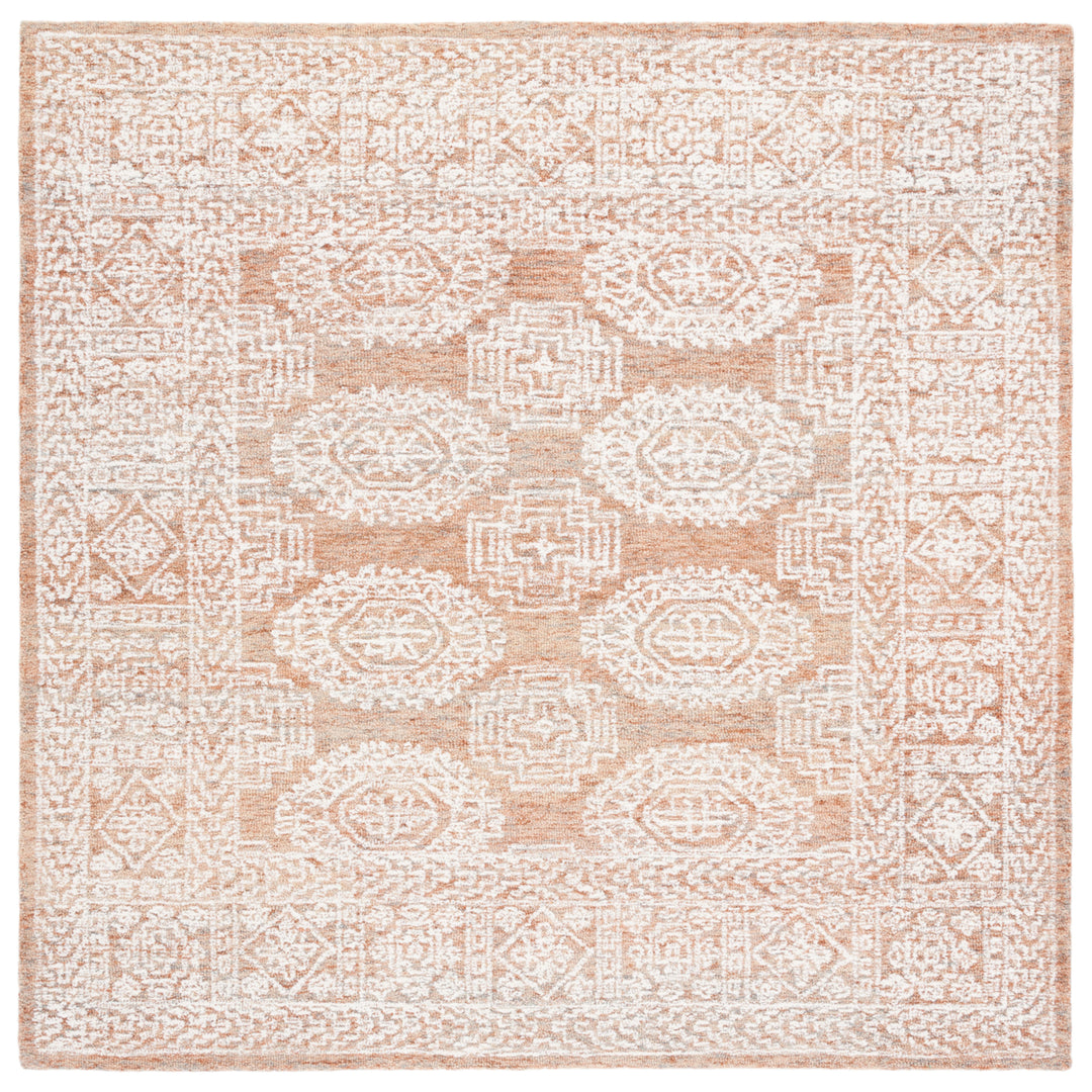 SAFAVIEH Metro MET803P Handmade Natural / Rust Rug Image 6