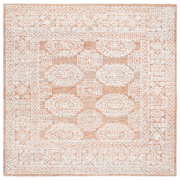 SAFAVIEH Metro MET803P Handmade Natural / Rust Rug Image 6