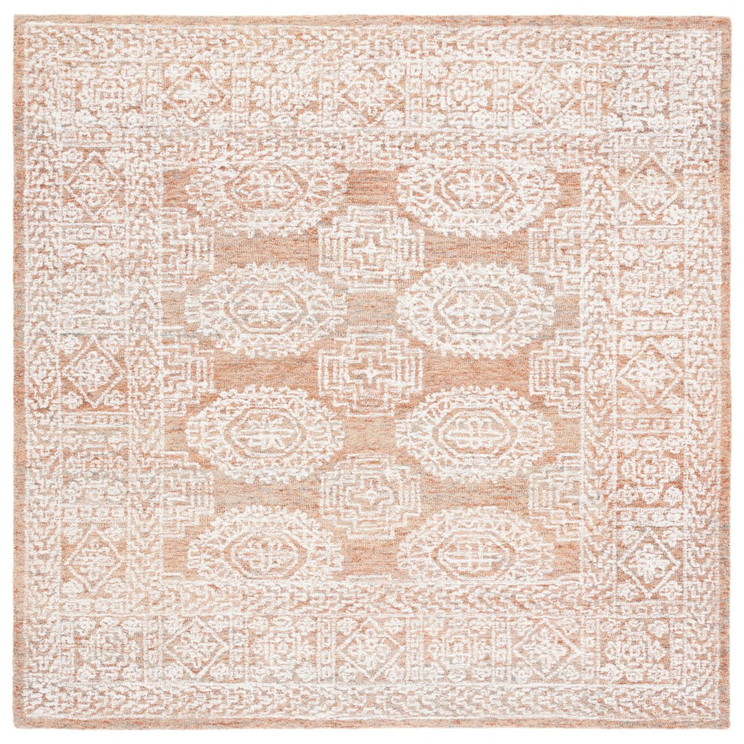 SAFAVIEH Metro MET803P Handmade Natural / Rust Rug Image 1