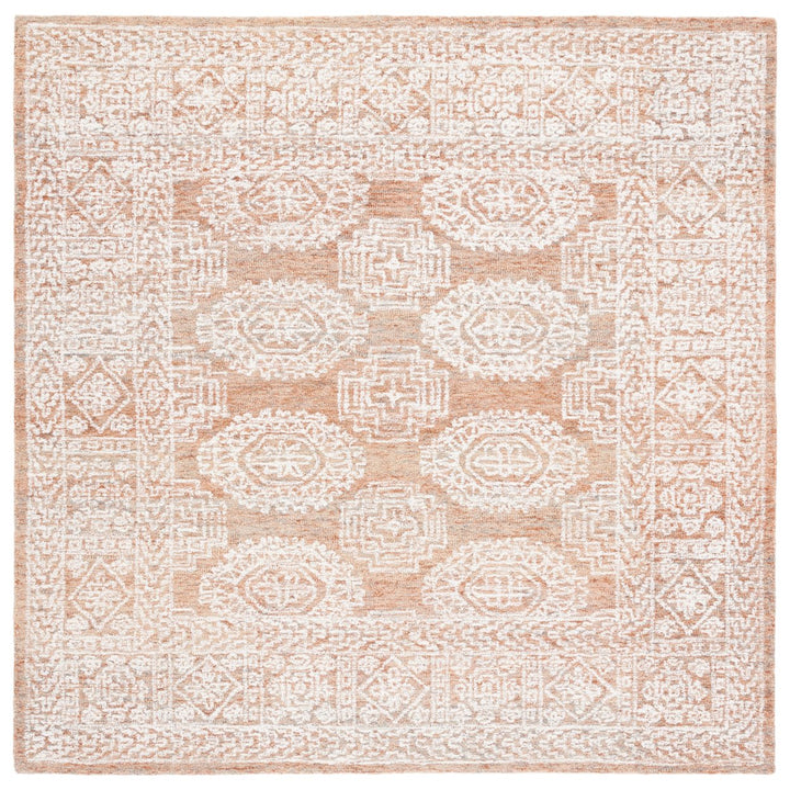 SAFAVIEH Metro MET803P Handmade Natural / Rust Rug Image 1