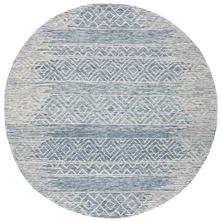 SAFAVIEH Metro MET804M Handmade Natural / Blue Rug Image 1