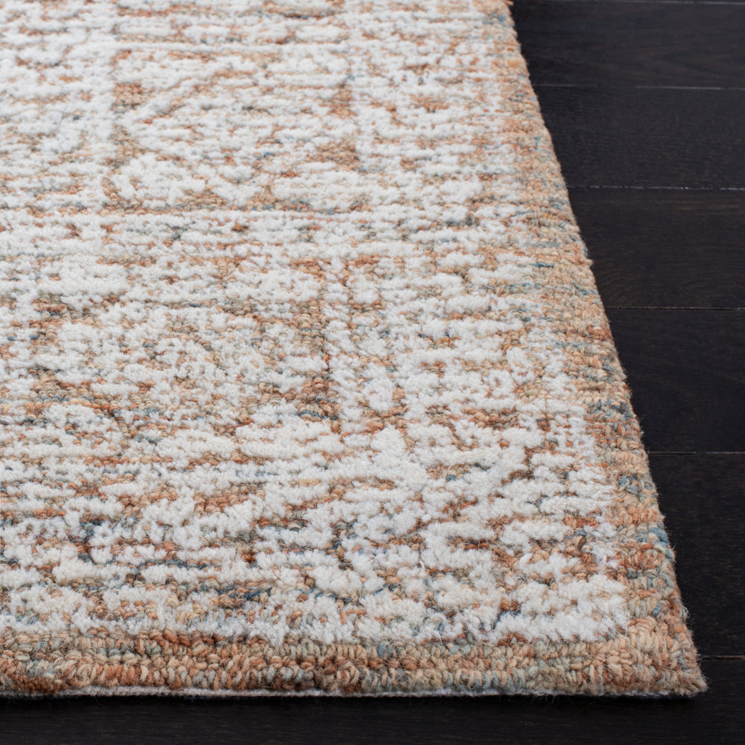 SAFAVIEH Metro MET803P Handmade Natural / Rust Rug Image 7