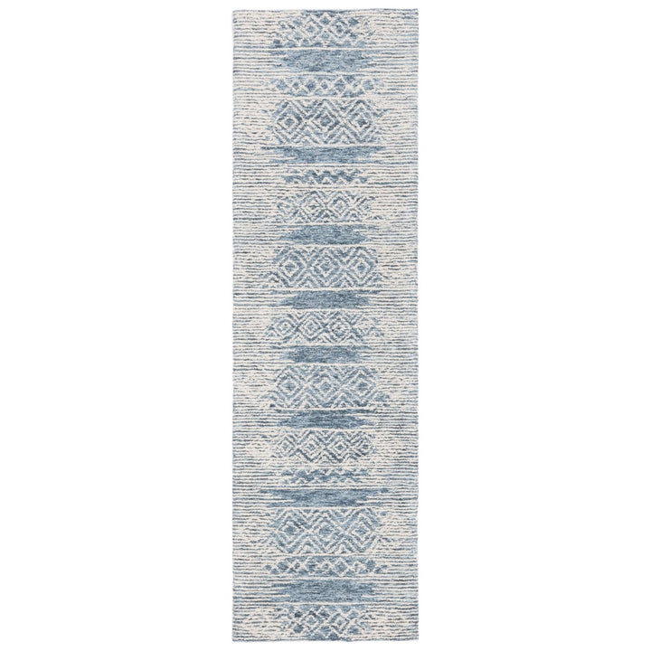 SAFAVIEH Metro MET804M Handmade Natural / Blue Rug Image 1