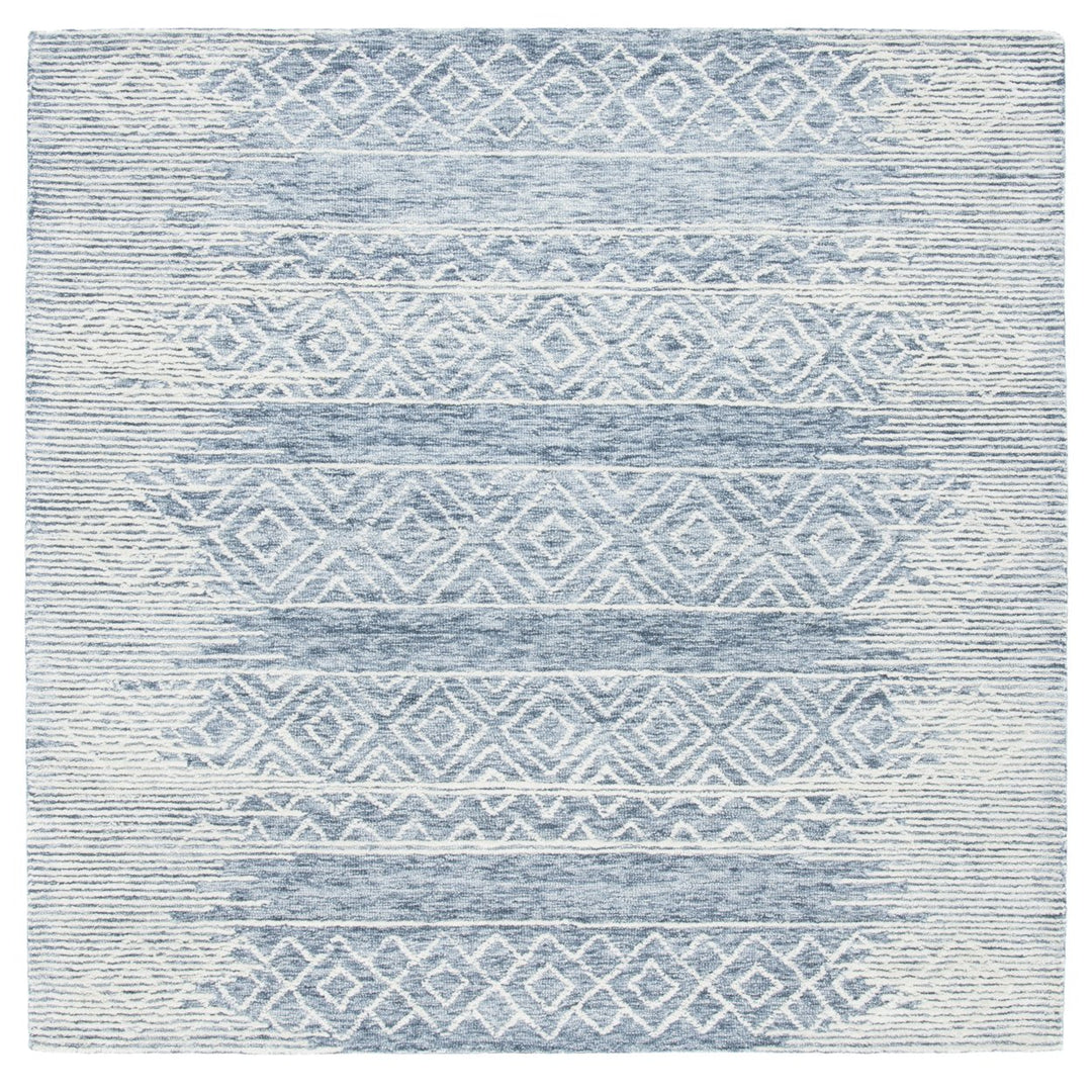 SAFAVIEH Metro MET804M Handmade Natural / Blue Rug Image 1