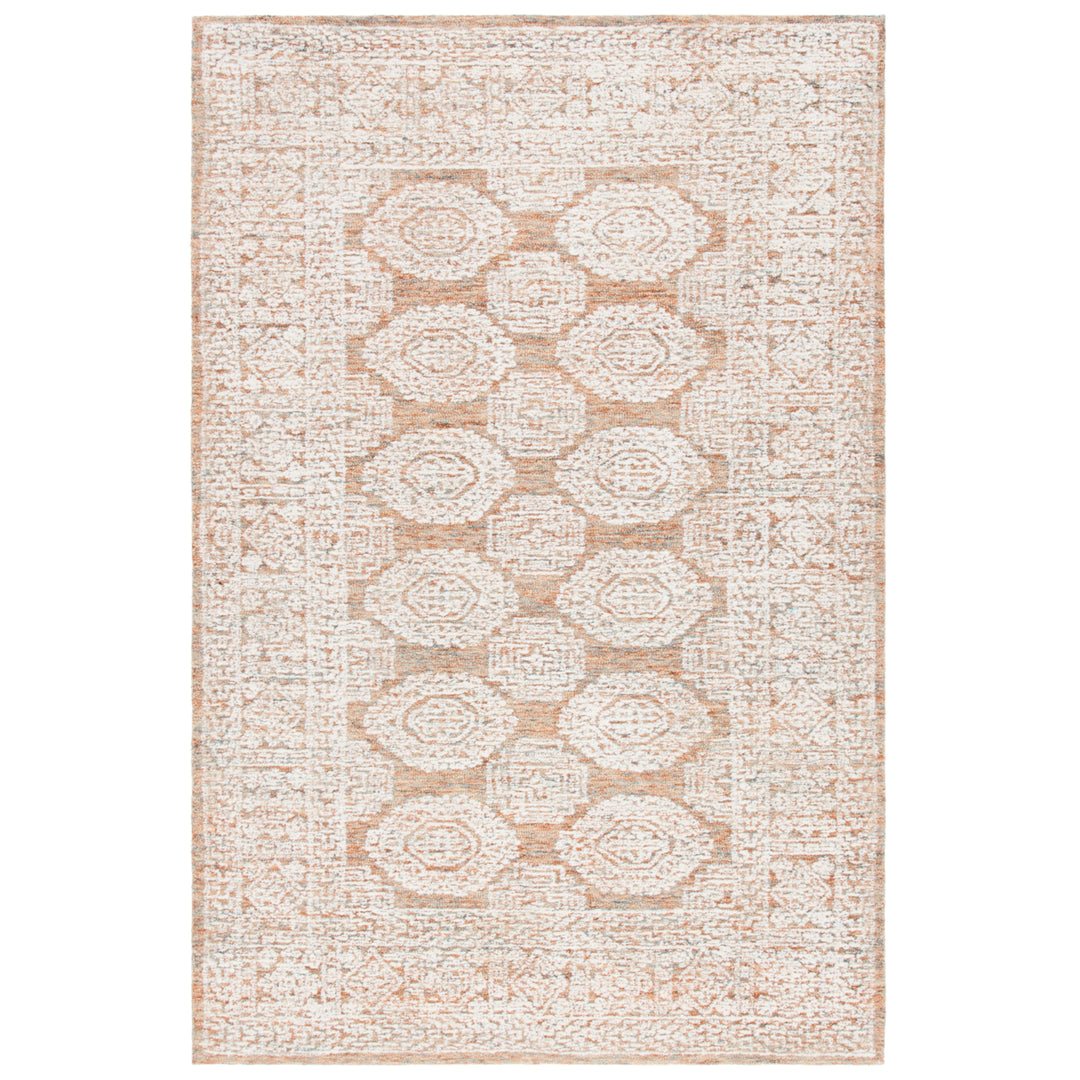 SAFAVIEH Metro MET803P Handmade Natural / Rust Rug Image 10