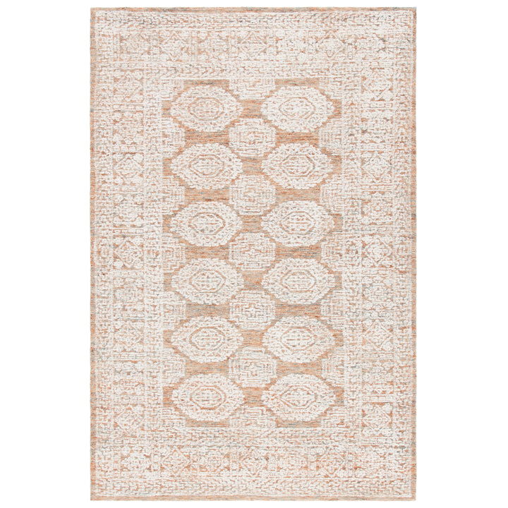 SAFAVIEH Metro MET803P Handmade Natural / Rust Rug Image 10