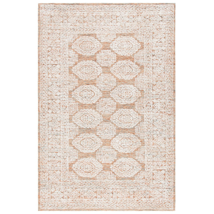 SAFAVIEH Metro MET803P Handmade Natural / Rust Rug Image 1