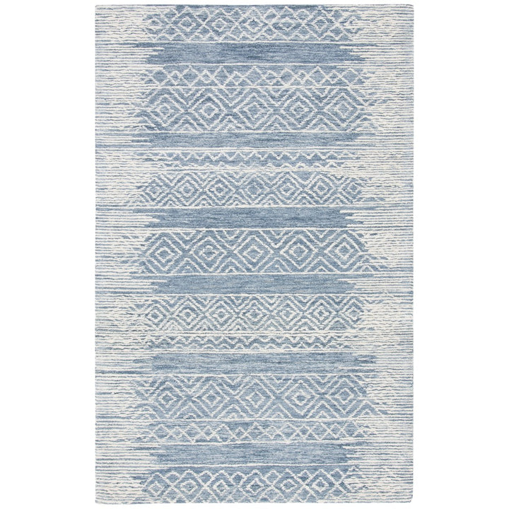 SAFAVIEH Metro MET804M Handmade Natural / Blue Rug Image 1