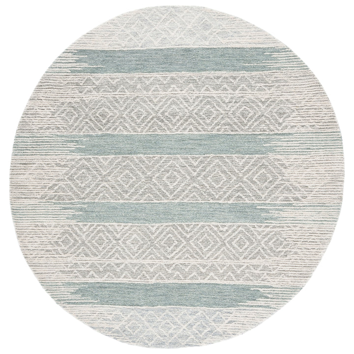 SAFAVIEH Metro MET804F Handmade Natural / Light Grey Rug Image 4