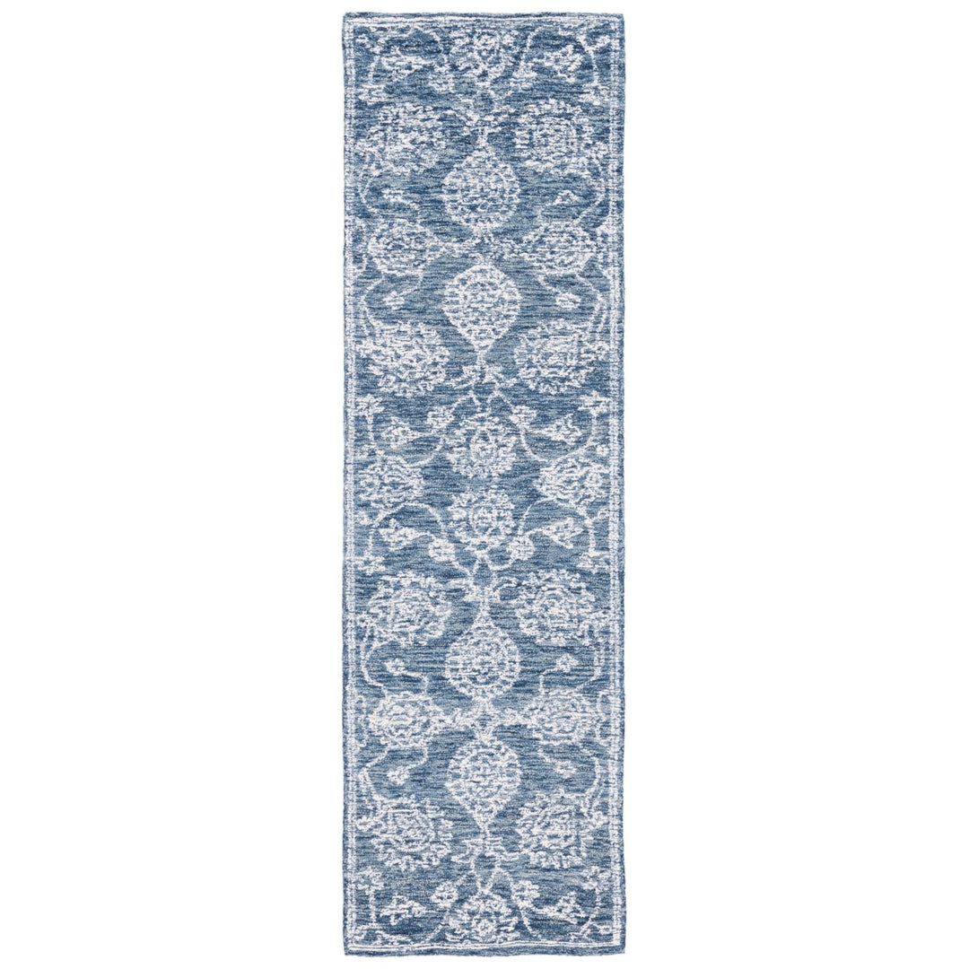 SAFAVIEH Metro MET806M Handmade Natural / Blue Rug Image 1