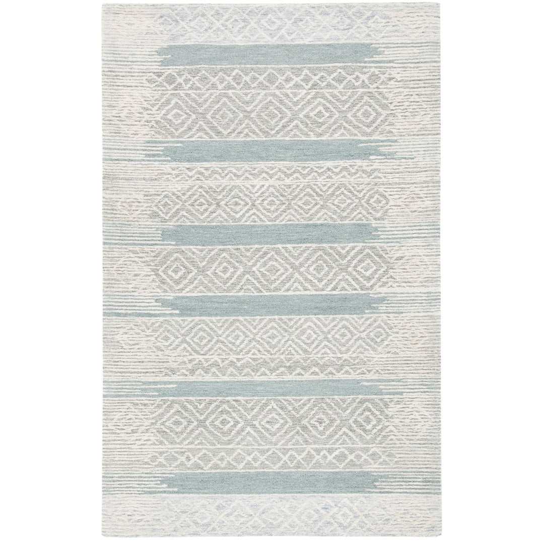 SAFAVIEH Metro MET804F Handmade Natural / Light Grey Rug Image 1