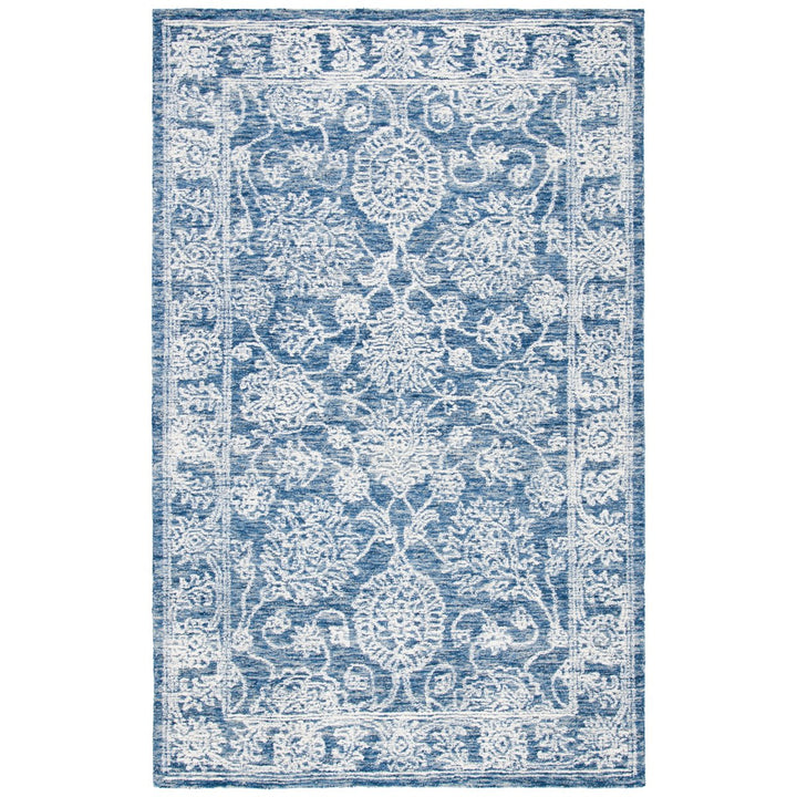 SAFAVIEH Metro MET806M Handmade Natural / Blue Rug Image 1