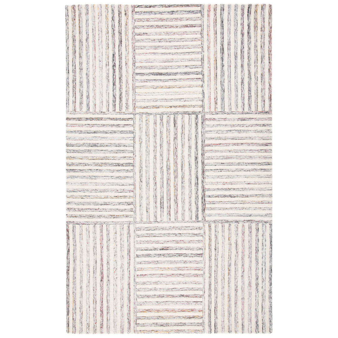 SAFAVIEH Metro Collection MET858Q Handmade Red/Ivory Rug Image 1